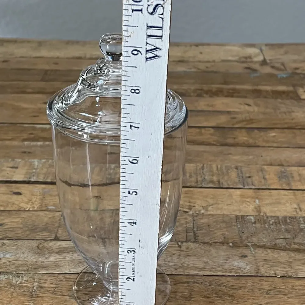 Clear Glass Apothecary Jar 9